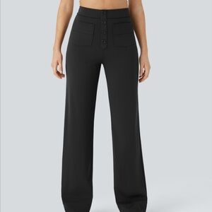 HALARA Women’s NWT Daystretch High Waisted Pockets Straight Leg Casual Pants